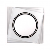 Точечный Светильник OREOL Crystal GX6048FG 123×123/85mm под лампу GX53 H4 СТЕКЛО КВАДРАТ Белый МАТОВЫЙ