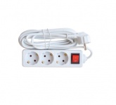 Удлинитель 3GS-5-SMART 3-х местн c выкл 10А с з/к 5м 8435 IN HOME