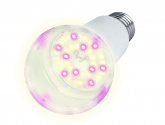 Лампа сд для растений LED-A60-15W/SPFB/E27/CL PLP30WH прозрачная спектр для фотосинтеза ТМ Uniel