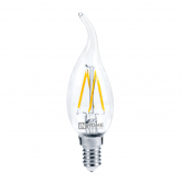 Лампа светодиодная LED-СВЕЧА НА ВЕТРУ-deco 5Вт 230В Е27 4000К 450Лм прозрачная IN HOME