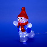 Фигура светодиодная снеговик-2 ULD-M2234-040-STA WHITE IP20 SNOWMAN-2 40д 22x17x34см свечение белое