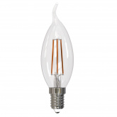 Лампа светодиодная диммируемая LED-CW35-9W/3000K/E14/CL/DIM GLA01TR свеча на ветру прозр Air 3000К