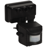 Датчик движения инфракрасный ДД-008-B 1200Вт 180 гр.12м IP44 черный ASD