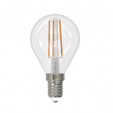 Лампа светодиодная диммируемая LED-G45-9W/4000K/E14/CL/DIM GLA01TR. шар прозр Air 4000K ТМ Uniel