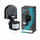 Датчик движения инфракрасный ДД 08Ч 1200Вт 180 гр.12м IP44 черный NEOX