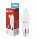 Лампа светодиодная LED-СВЕЧА-VC 14Вт E27 6500K 1330Лм IN HOME