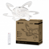 Светильник светодиодный ELEGANT ORBIT 120Вт 230В 3000-6500K 8400Лм 925х810х120мм c пультом ДУ белый IN HOME