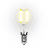 Лампа светодиодная диммируемая LED-G45 ШАР 5W/E14/CL/DIM Air 490Лм 3000K прозр. Uniel 4690485097488
