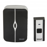 Звонок беспроводной UDB-015W-R1T1-36S-100M-WH/BL 36 мелодий радиус действия 100м блистер белый с чер