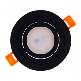 Точечный светильник Loft 1050 92mm Алюминий под лампу GU5.3 КРУГ поворотный ЧЕРНЫЙ Oreol