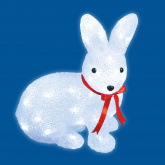 Фигура светодиодная зайчик ULD-M2732-040-STA WHITE IP20 RABBIT-1 40д 27x15x32см свечение белое