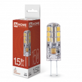 Лампа светодиодная LED-JC 1.5Вт 12В G4 4000К 150Лм IN HOME