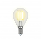 Лампа светодиодная диммируемая LED-G45 ШАР 5W/E14/CL/DIM Air 490Лм 4000K прозр. Uniel 4690485097426