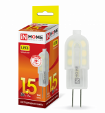 Лампа светодиодная LED-JC-VC 1.5Вт 12В G4 3000К 135Лм IN HOME