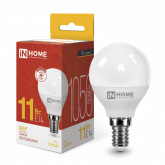 Лампа светодиодная LED-ШАР-VC 11Вт 230В Е14 3000К 820Лм IN HOME