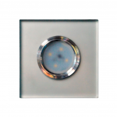 Точечный Светильник OREOL Crystal 6017 MR16 МАТОВОЕ СТЕКЛО 110×110/60mm стекло грань КВАДРАТ