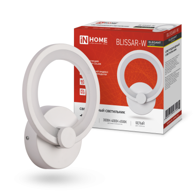Светильник светодиодный ELEGANT BLISSAR-W 15Вт 230В 3000-6500K 1200Лм STEP COLOR белый IN HOME