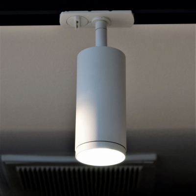 Светильник ТРЕКОВЫЙ под лампу GU10 Led Spot 019 БЕЛЫЙ ø55*H113мм Oreol