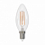 Лампа светодиодная диммируемая LED-C35-9W/3000K/E14/CL/DIM GLA01TR форма "свеча" серии Air 3000К