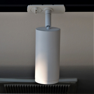 Светильник ТРЕКОВЫЙ под лампу GU10 Led Spot 019 БЕЛЫЙ ø55*H113мм Oreol