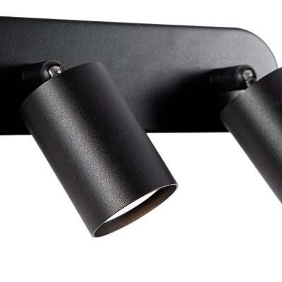 Светильник поворотный ДВОЙНОЙ под лампу GU10 Led Spot 013 ø55*H107mm ЧЕРНЫЙ Oreol