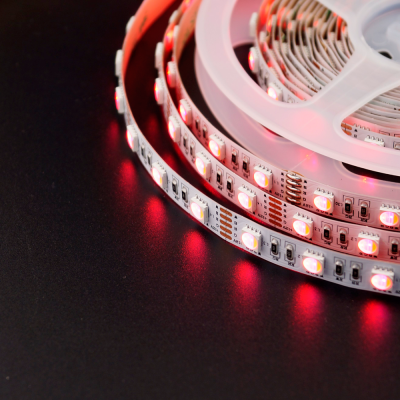 Сд лента МУЛЬТИКОЛОР 4в1 16Вт SMD5050-60LED 950Lm 12V IP33 RGBNW нейтральный белый Oreol