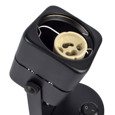 Светильник БРА декоративный накл серии Sotto DLC-S613 GU10/B BLACK GU10 выключатель на корп, черный