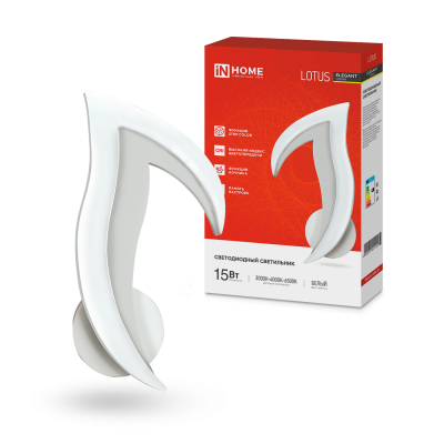 Светильник светодиодный ELEGANT LOTUS 15Вт 230В 3000-6500K 1200Лм STEP COLOR белый IN HOME