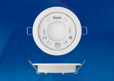 Светильник ультратонкий встраиваемый GX53/H2 WHITE 10 PROM набор 10шт. белый