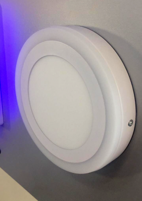 Светильник накладной Sirius 3W+3W-2м² 75/105mm синий КРУГ Oreol (100/кор)