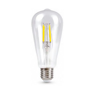 Лампа светодиодная LED-ST64-deco 15Вт Е27 4000К 1720Лм прозрачная IN HOME