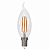 Лампа светодиодная диммируемая LED-CW35-9W/4000K/E14/CL/DIM GLA01TR свеча на ветру прозр Air 4000К