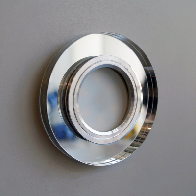 Точечный Светильник OREOL Crystal 6013 Зеркальное Стекло 90/60mm под лампу MR16 Белый+Cиний