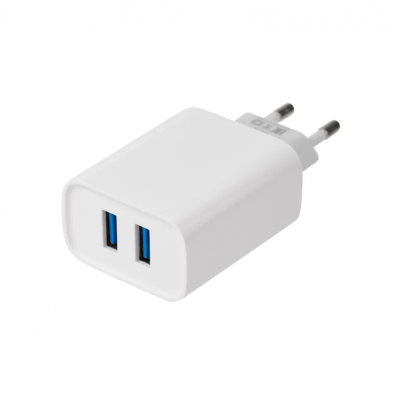 Сетевое зарядное устройство REXANT 2 x USB, 5V, 2.4 A, белое