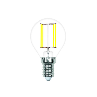 Лампа светодиодная LED-ШАР-G45-7W/3000K/E14/CL/SLF Volpe
