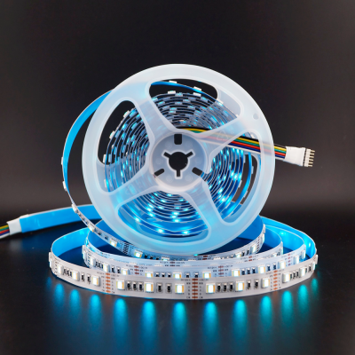 Сд лента МУЛЬТИКОЛОР 5в1 20Вт SMD5050-60LED-12mm 1350Lm 12V IP33 RGBWWW RGB+3000-6000K Oreol