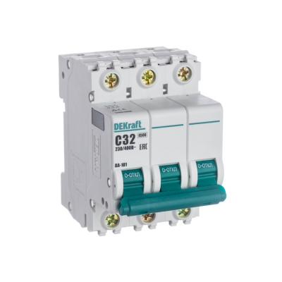 DEKraft Автоматический выключатель 3Р 32А х-ка C ВА-101 4,5кА Systeme Electric