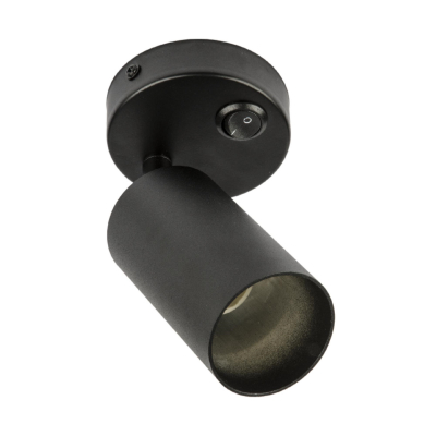 Светильник БРА декоративный накл серии Sotto DLC-S620 GU10/B BLACK GU10 выключ на корп металл черный