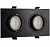 Точечный Светильник Loft 9580-2S 180×95mm Алюминий под 2 лампы GU10 GU5.3 КВАДРАТ поворотный ЧЕРНЫЙ Oreol