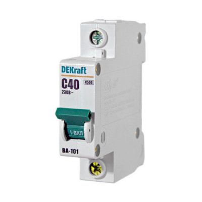DEKraft Автоматический выключатель 1Р 40А х-ка C ВА-101 4,5кА Systeme Electric