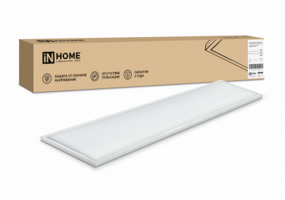 Панель светодиодная LPU-01 40Вт ОПАЛ 230В 4000K 3600Лм 180x1195x30мм IP40 IN HOME