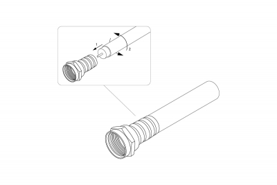 F-разъем RG-6  PROconnect