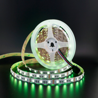 Сд лента МУЛЬТИКОЛОР 4в1 16Вт SMD5050-60LED 950Lm 12V IP33 RGBNW нейтральный белый Oreol