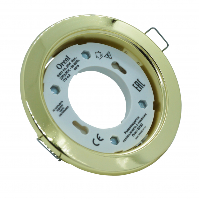 Светильник точечный OREOL Korona 301-GD 106/85mm под лампу GX53 H4 Золото