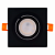 Точечный светильник Loft 1061 92mm Алюминий под лампу GU5.3 КВАДРАТ поворотный ЧЕРНЫЙ Oreol