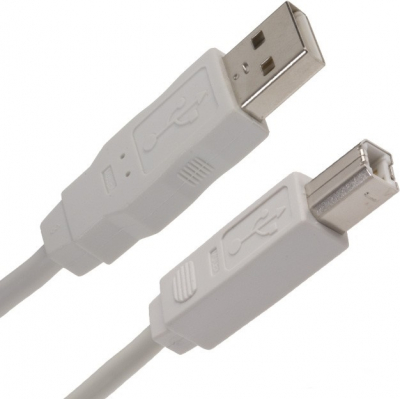 Кабель USB (шт. USB B - шт. USB A) 1.8 метра, серый REXANT