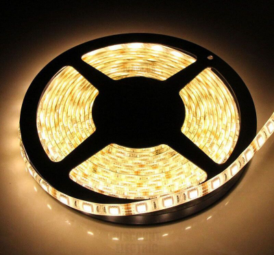 Сд лента 14.4Вт SMD5050-60LED 840Lm 12V IP33 3000K (теплый белый) OREOL