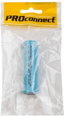 Аккумулятор 18650 unprotected Li-ion 2000 mAH индивидуальная упаковка PROconnect