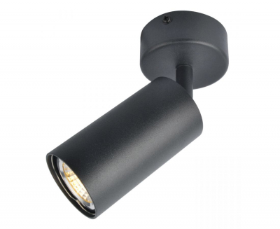 Светильник ПОВОРОТНЫЙ под лампу GU10 Led Spot 011 ø55*H175mm ЧЕРНЫЙ Oreol