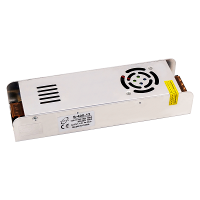 Блок питания Slim 400W.12V.33.3A.IP20 (Металлический корпус с кулером) Oreol
